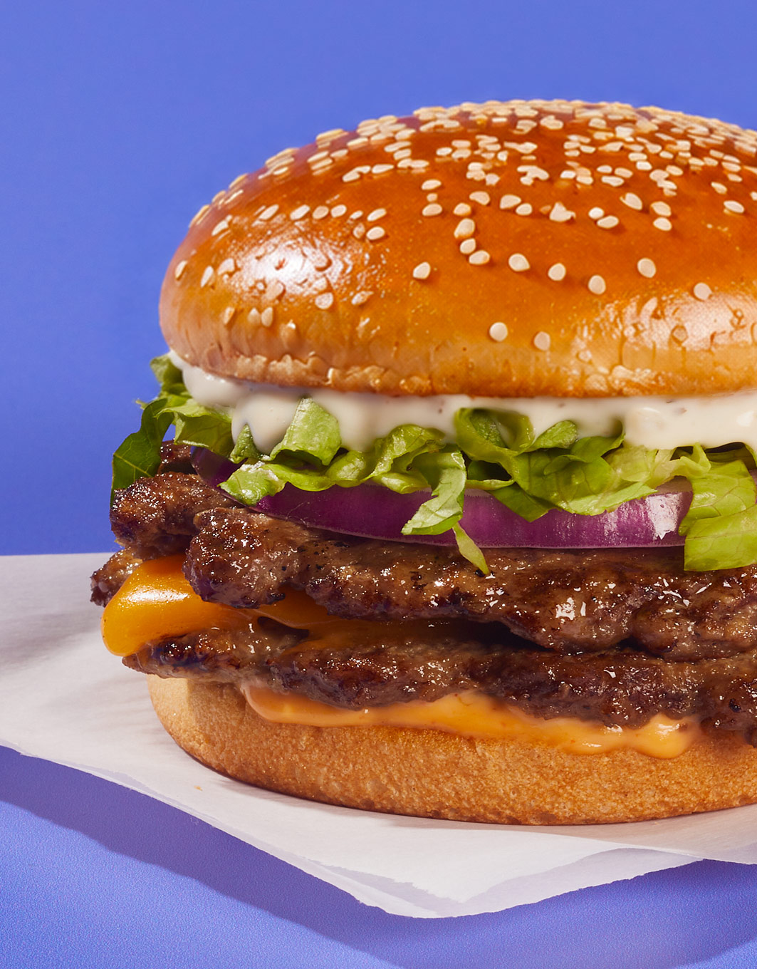 Don Lee Farms charbroiled beef burger