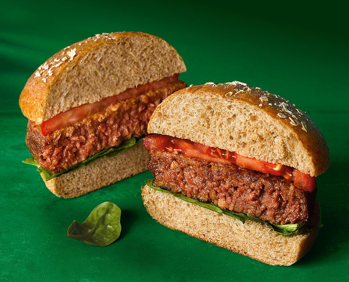Don Lee Farms organic plant-based burger