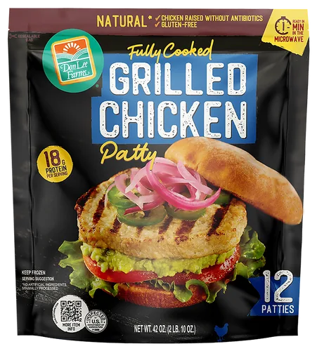 Antibiotic-Free Grilled Chicken Patties