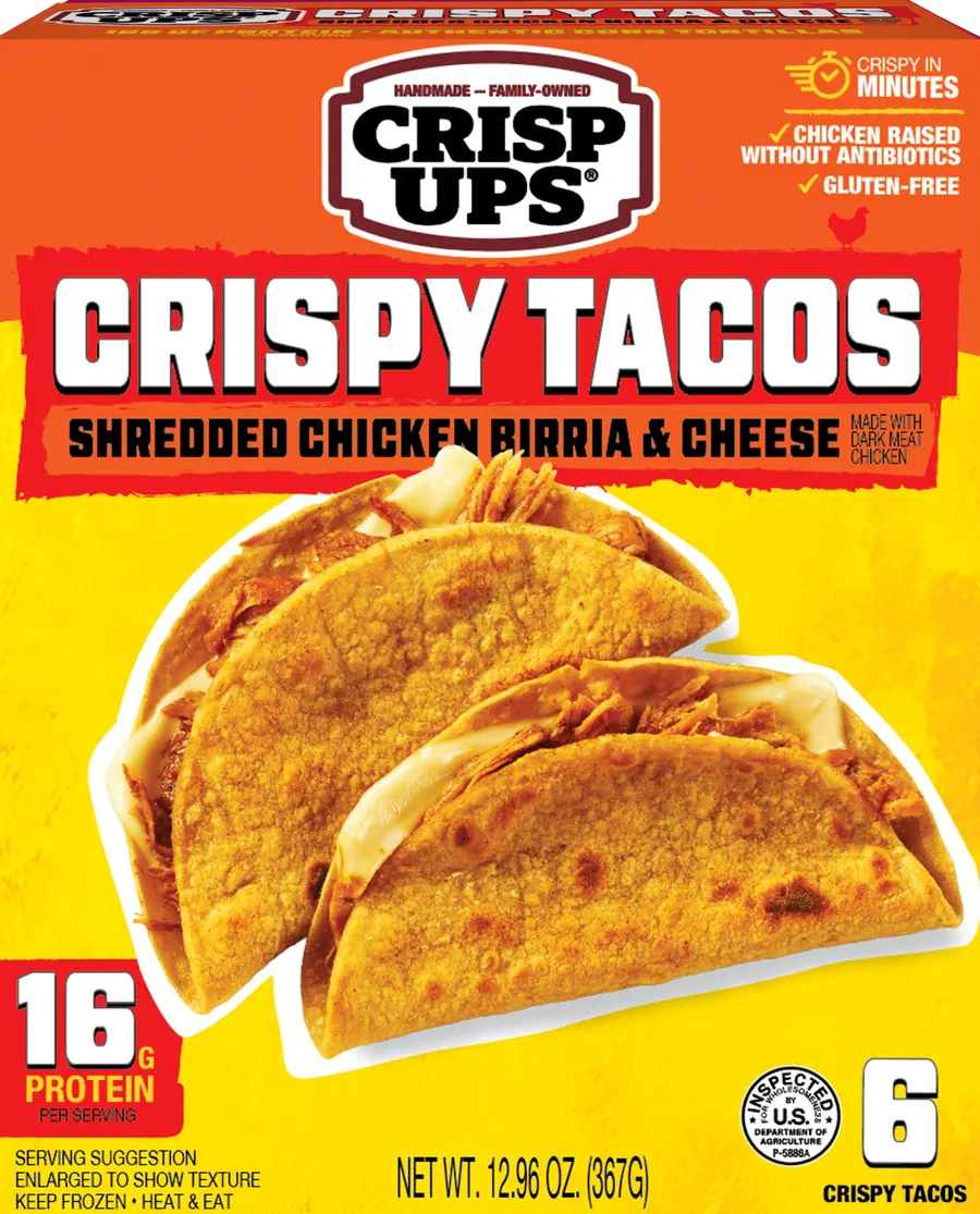 Shredded Chicken Birria & Cheese CrispUps®
