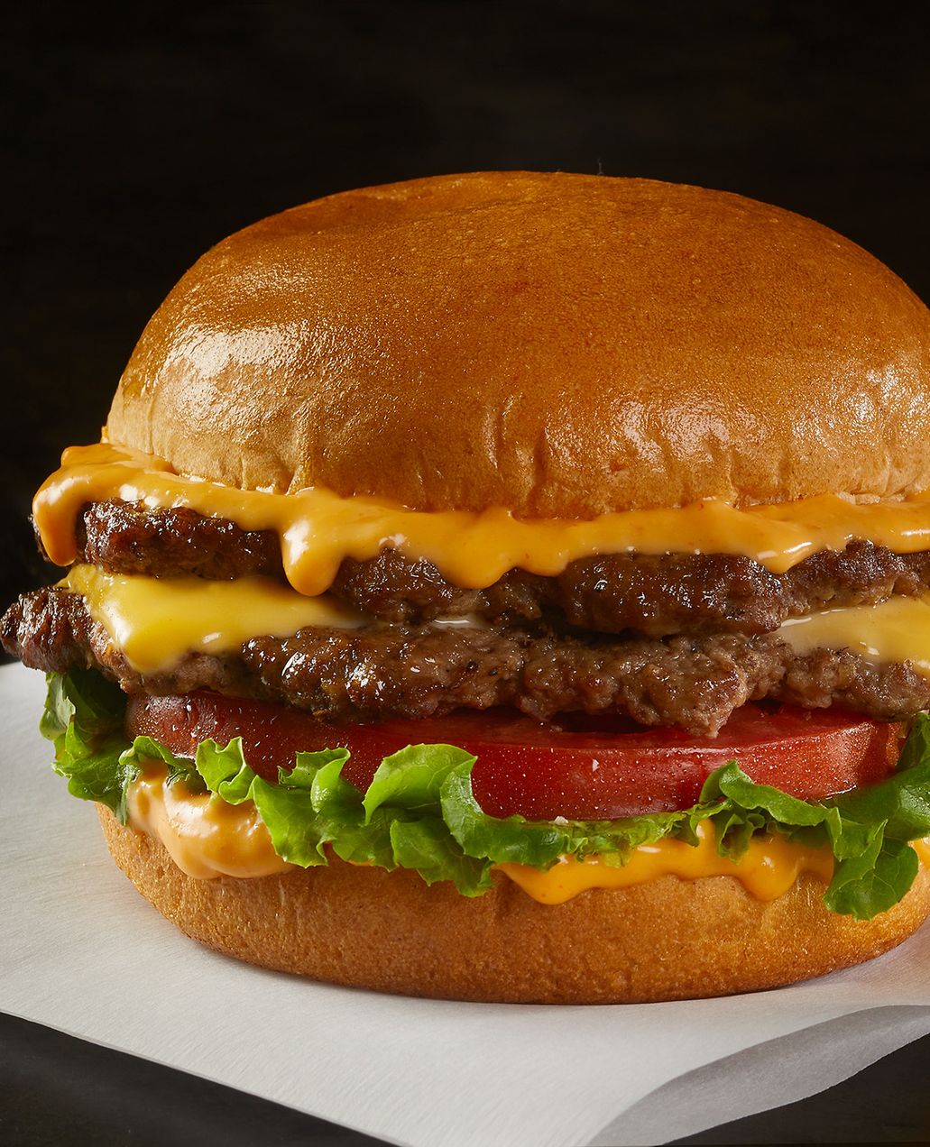 Don Lee Farms flame-grilled burger for schools